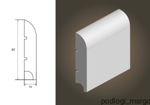 Listwa przypodłogowa Lagrus Plus Classic R20 Wilgocioodporna