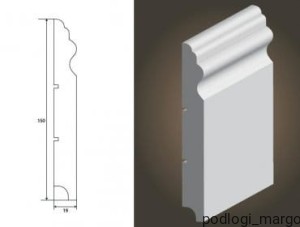Listwa przypodłogowa Wilgocioodporna Lagrus Luwr 150