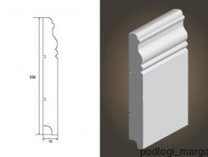 Listwa przypodłogowa Wilgocioodporna Lagrus Wersal 150