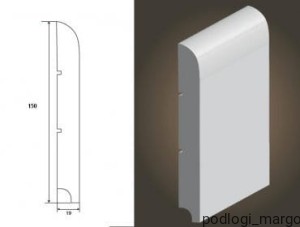 Listwa przypodłogowa Wilgocioodporna Lagrus Linea 150
