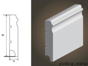 Listwa przypodłogowa Wilgocioodporna Lagrus Plus Odessa 80 