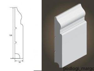 Listwa przypodłogowa Wilgocioodporna Lagrus Plus Olimp 120