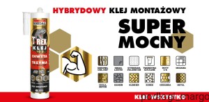 Hybrydowy Klej Montażowy T-Rex Gold 290ml