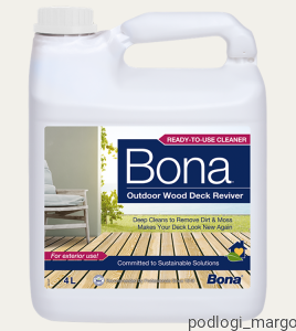 Bona Decking Reviver - Środek do czyszczenia powierzchni drewnianych na zewnątrz budynków / tarasów drewnianych 4l