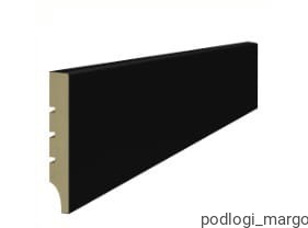 Listwa przypodłogowa Czarna Lagrus Slim 80 RAL 9005