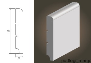 Listwa przypodłogowa Lagrus Plus Standard 100 R10 Wilgocioodporna