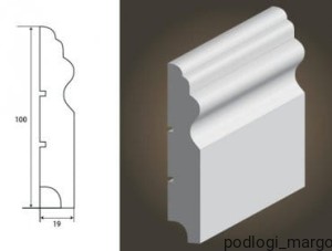 Listwa przypodłogowa Lagrus Plus Luwr 100 Wilgocioodporna